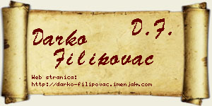 Darko Filipovac vizit kartica